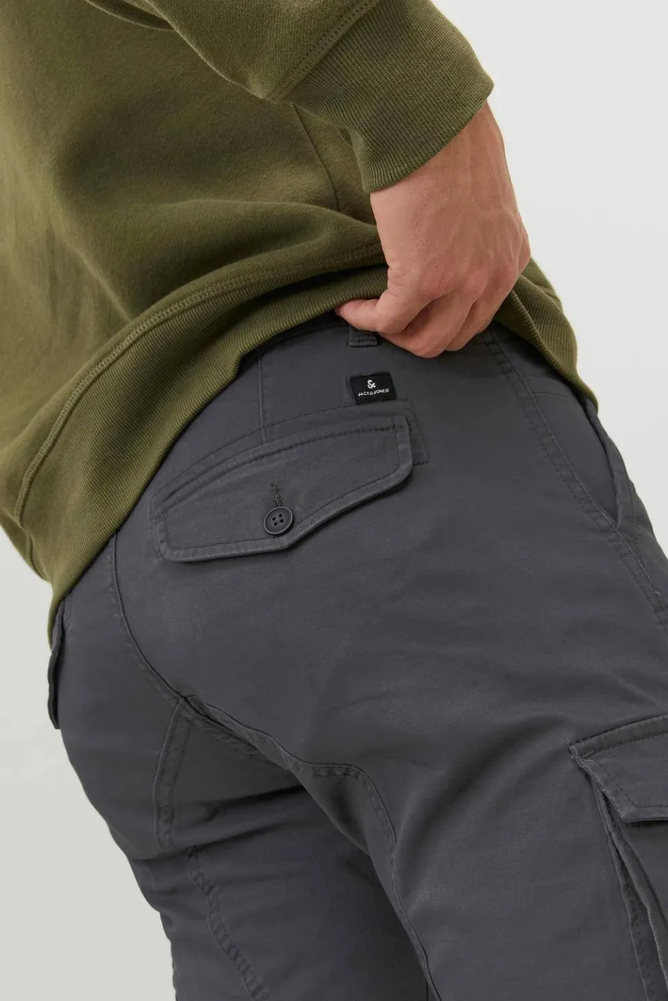 Jack & Jones JJIPAUL cargobroek grijs, foto 5