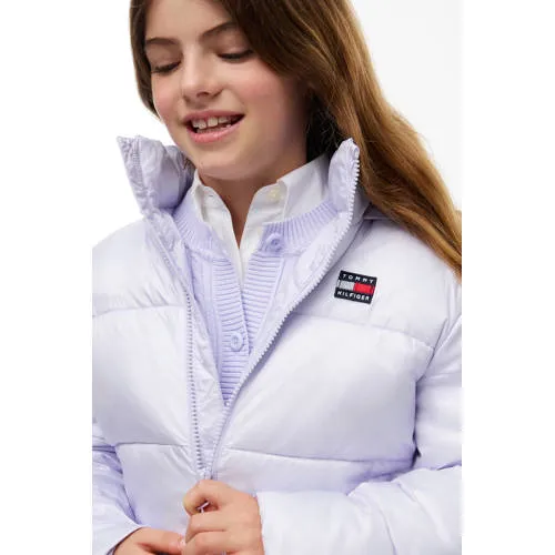 Tommy Hilfiger pufferjas lila, foto 6