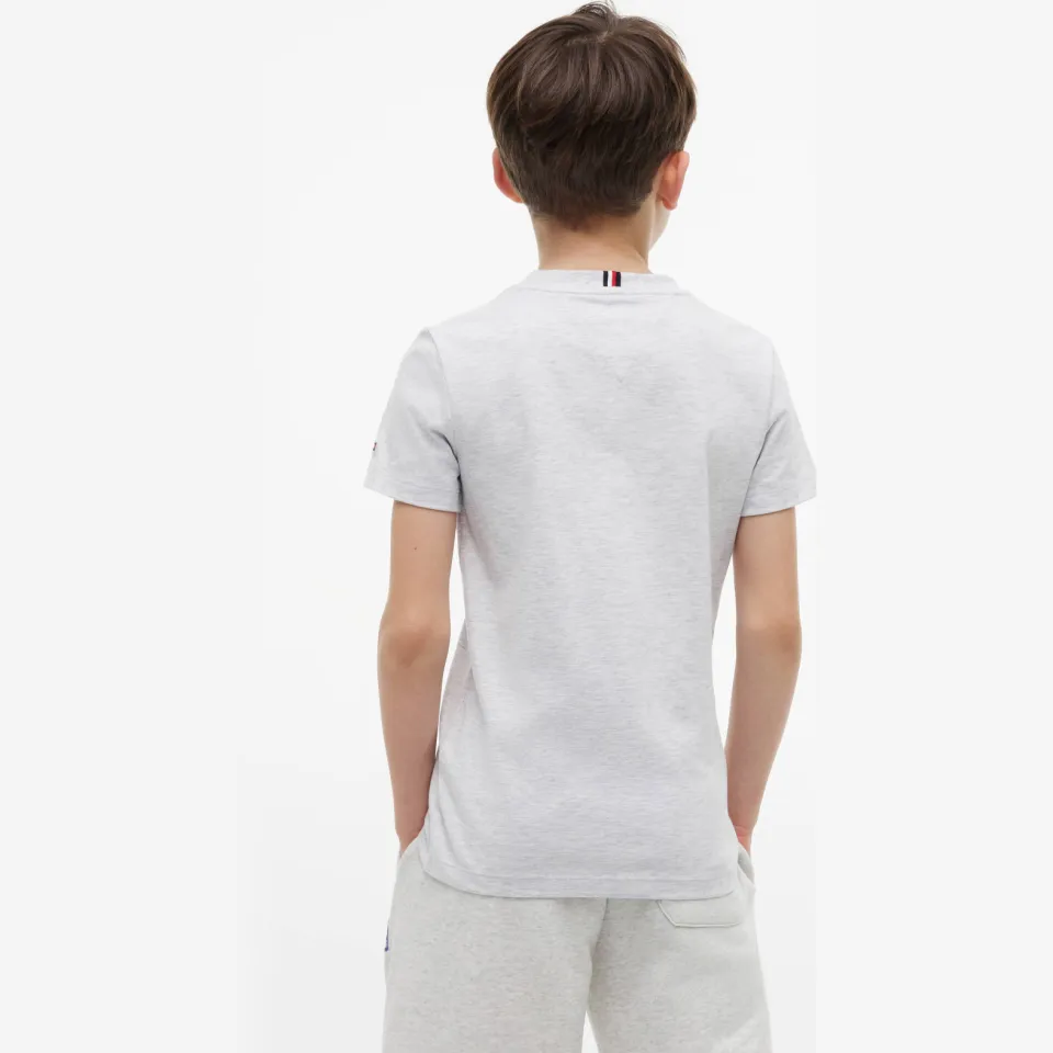 Tommy Hilfiger t-shirt lichtgrijs melange, foto 3
