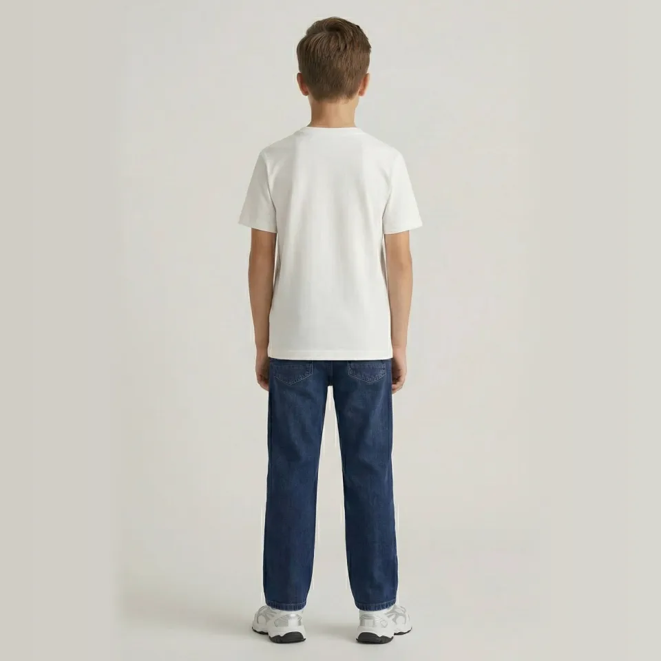 Cars straight leg jeans medium blue denim, foto 3