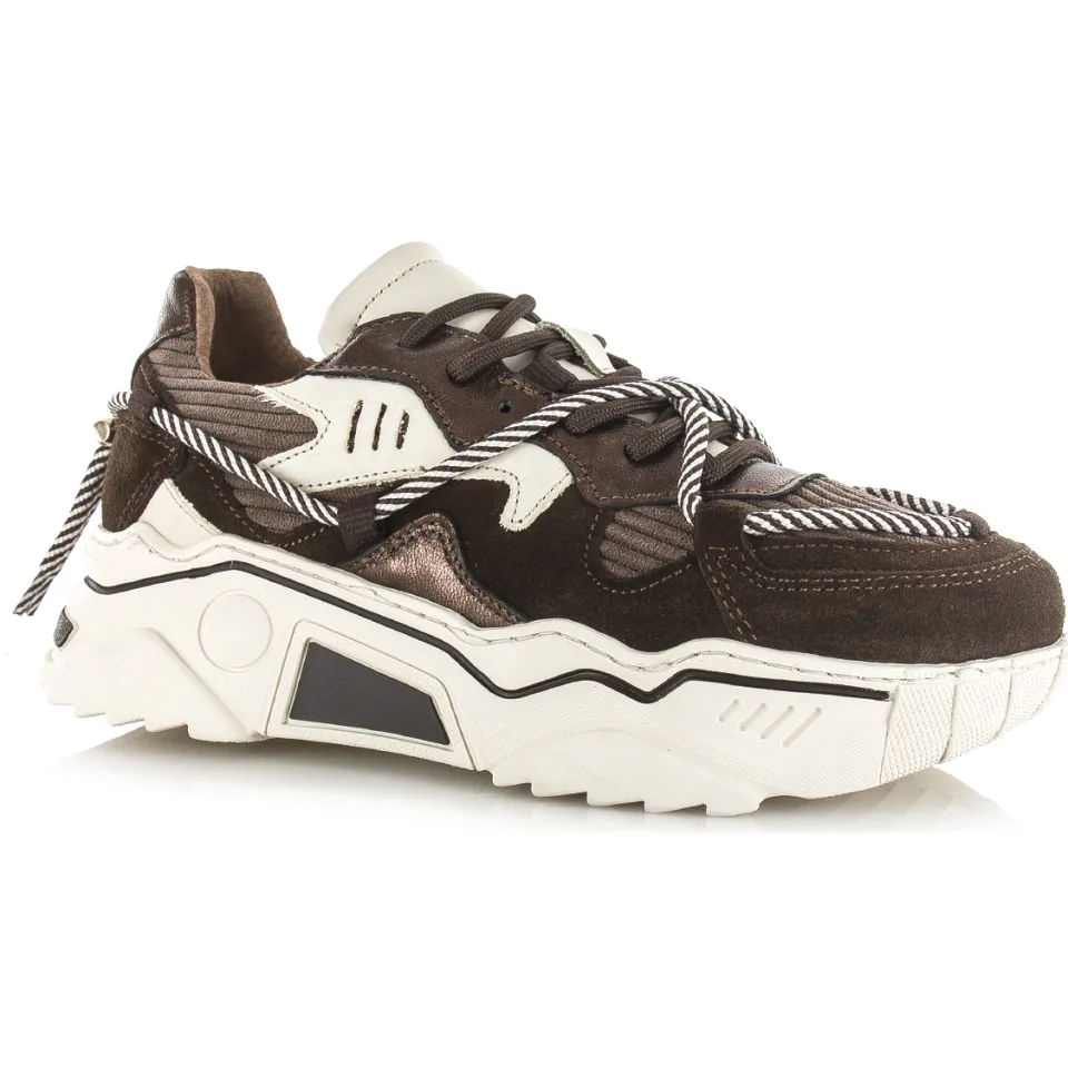 DWRS Label Jupiter corduroy sneaker bruin, foto 3