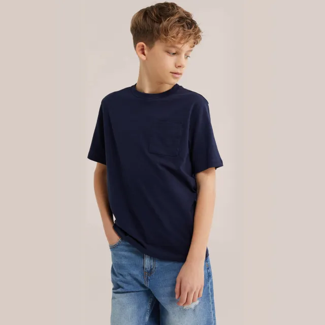 WE Fashion Blue Ridge T-shirt marineblauw Royal Navy