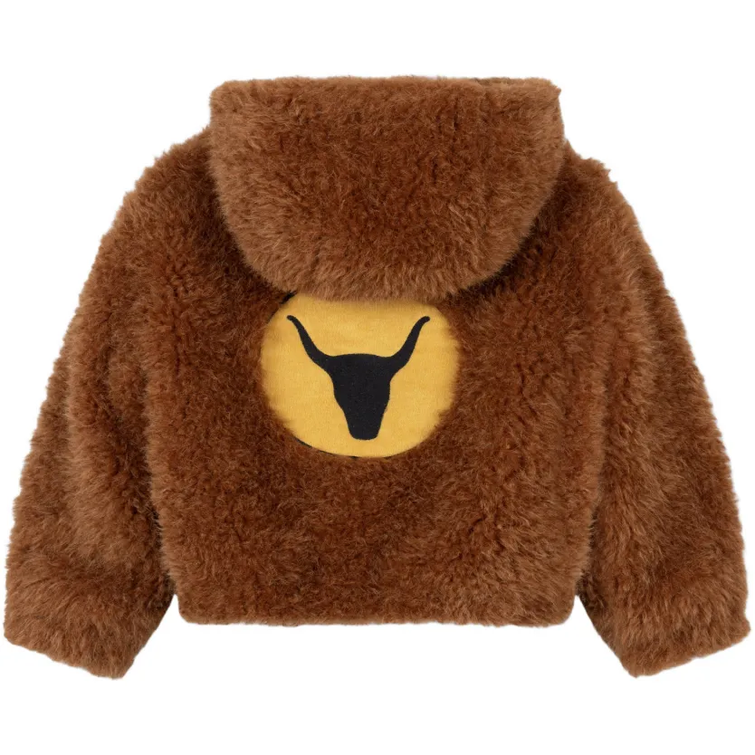 Alix The Label Mini faux fur winterjas cognac, foto 4