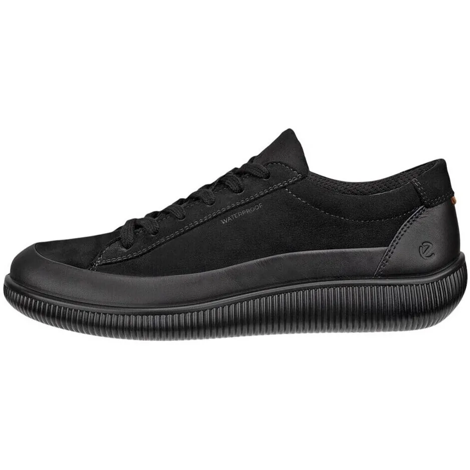 Ecco Soft Zero WP lage sneakers zwart