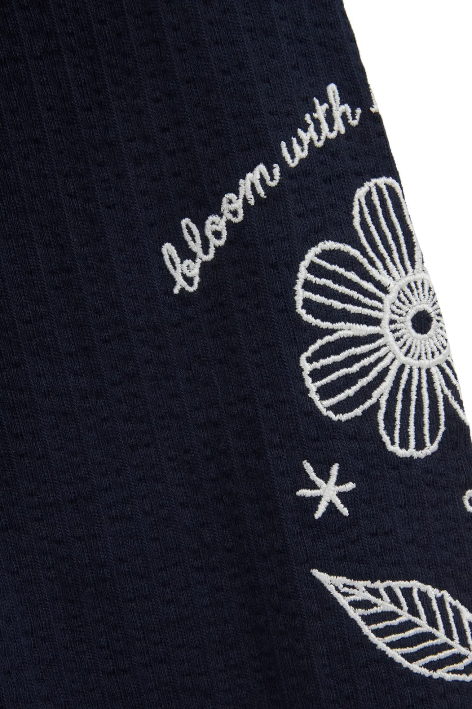 WE Fashion korte jurk met borduursels donkerblauw, foto 6