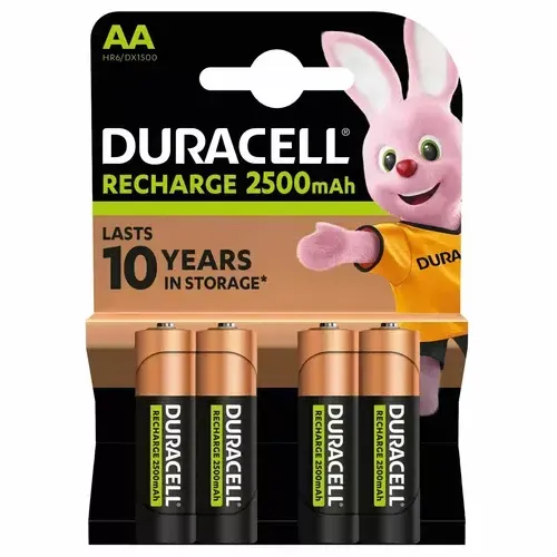 Duracell oplaadbare batterijen Recharge Ultra AA, blister van 4 stuks, foto 2