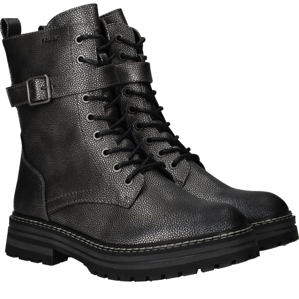 Rieker Veterboots Dames Zilver, foto 2