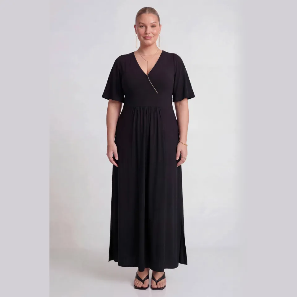 Yoek Lovers Collection dolce maxi jurk zwart