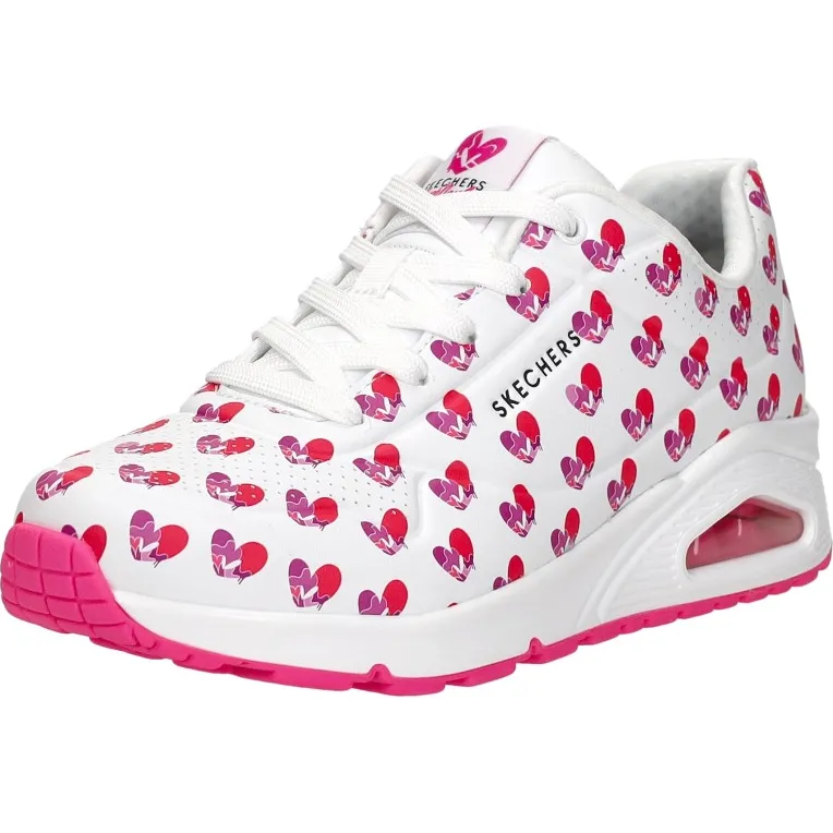 Skechers Uno Live Colorfully lage sneakers wit, foto 3