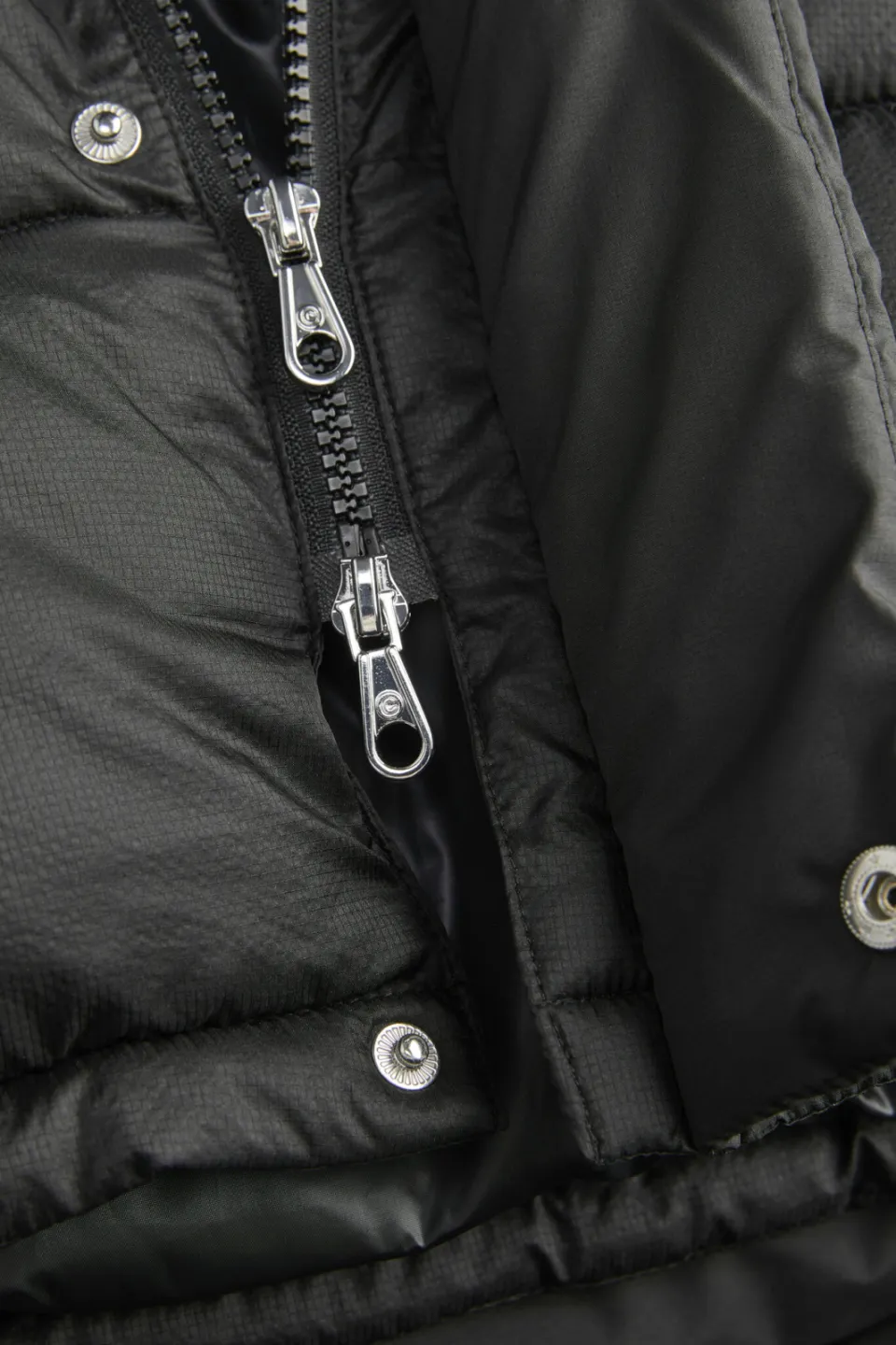 Jack & Jones Junior gewatteerde jas gebreid zwart, foto 7