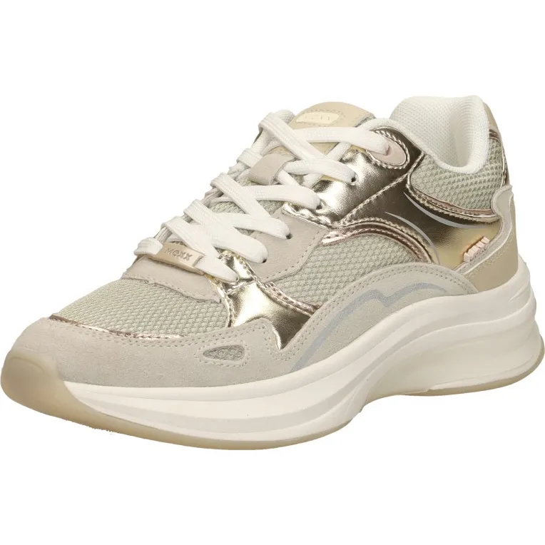 Mexx Racoon Phoeby lage sneakers goud, foto 3