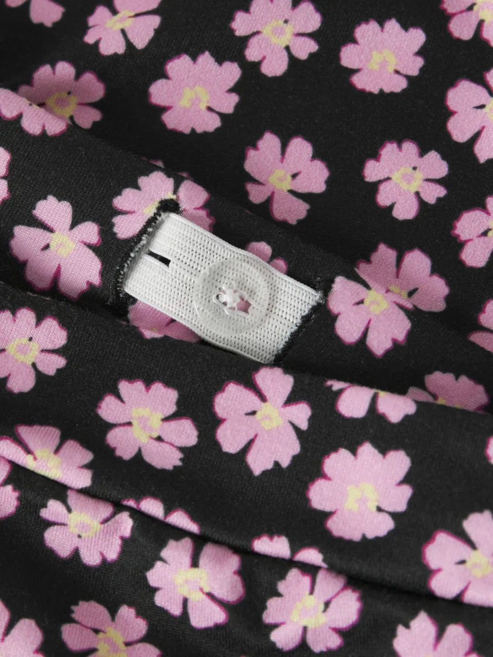 NAME IT flared gebloemde broek zwart, foto 3