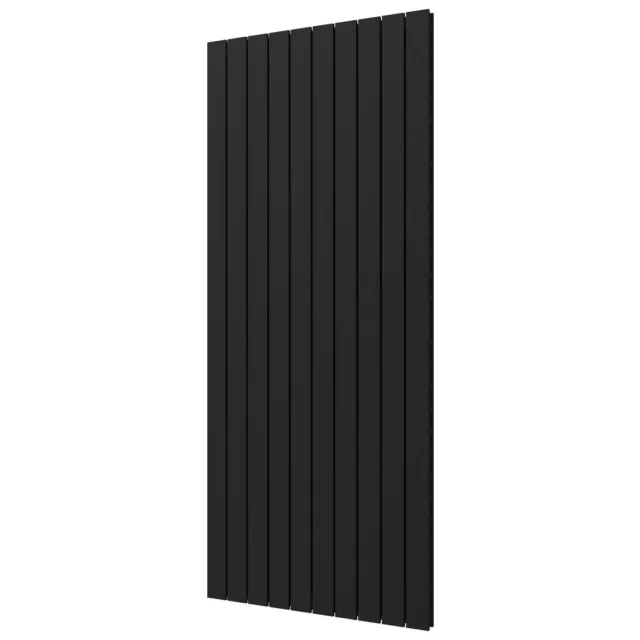 Plieger Designradiator Plieger Cavallino Retto Dubbel 1936 Watt Middenaansluiting 180x75,4 cm Donkergrijs Structuur Donker Grijs