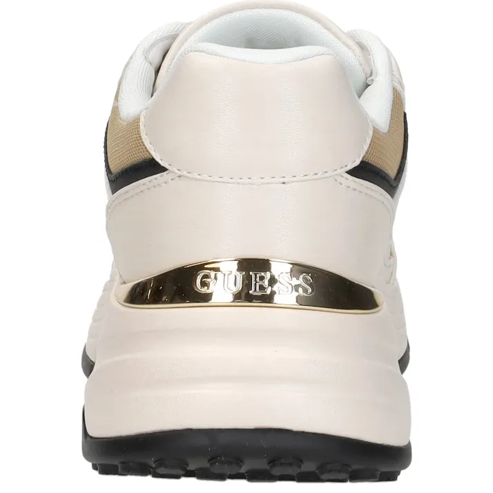 Guess Fonzi lage sneaker gebroken wit, foto 4
