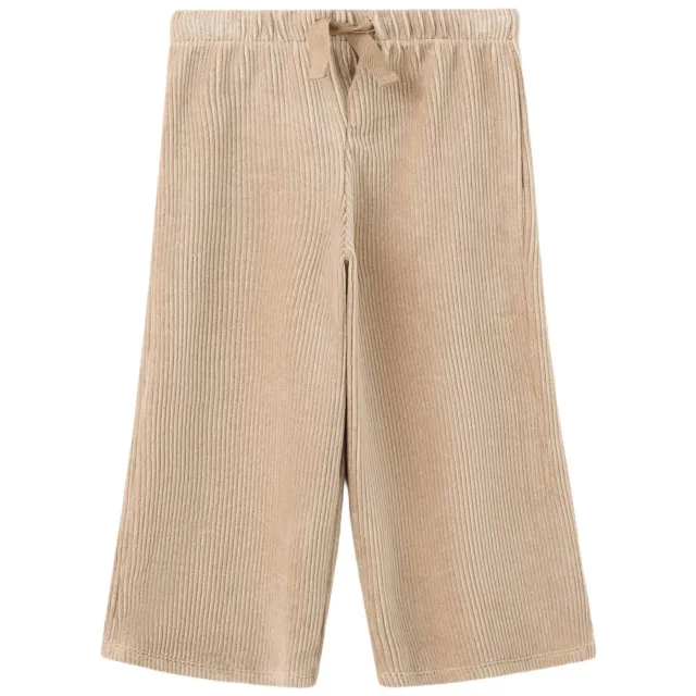 Mango corduroy casual broek beige, foto 2