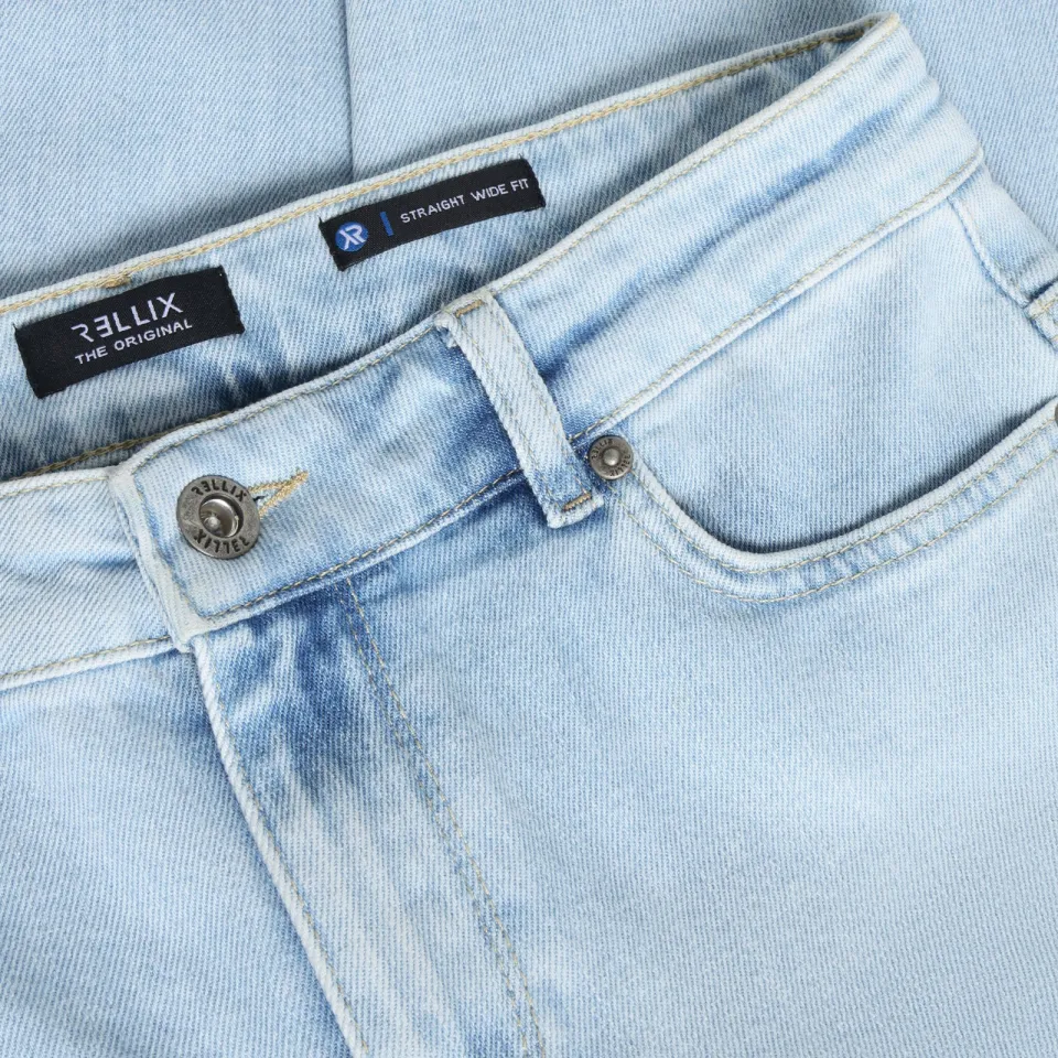 Rellix loose fit jeans - lichtblauw, foto 6