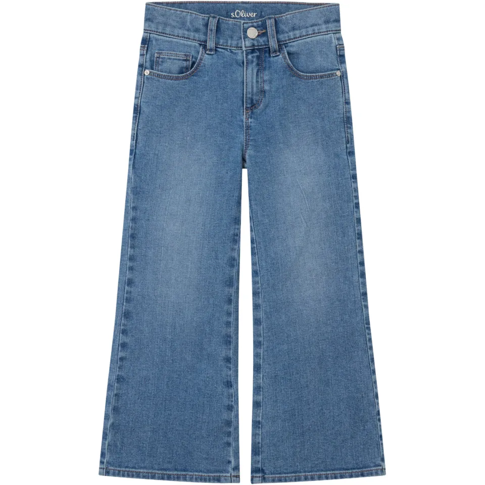s.Oliver wide leg jeans - mediumblauw, foto 2