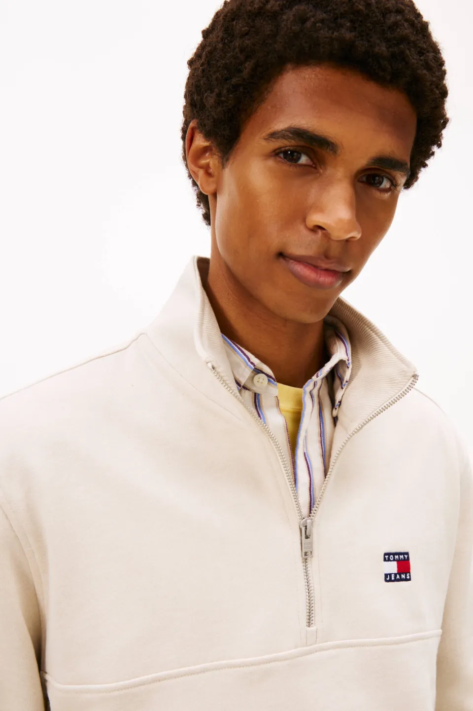 Tommy Jeans sweater ecru, foto 4