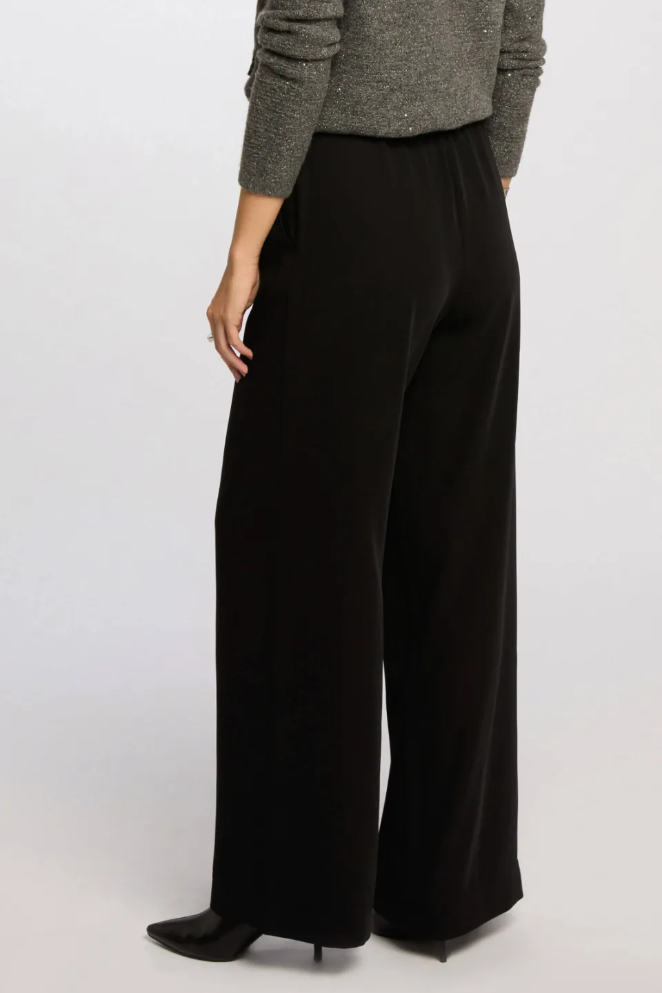Morgan wide leg pantalon zwart, foto 4