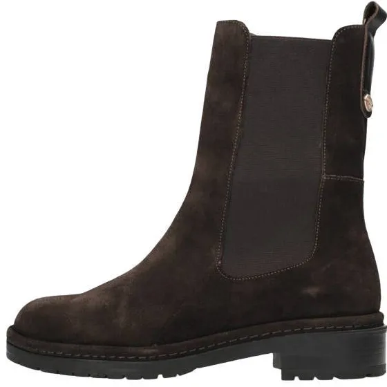 Fred de la Bretoniere Yael leren chelsea boots met profielzool - donkerbruin, foto 2