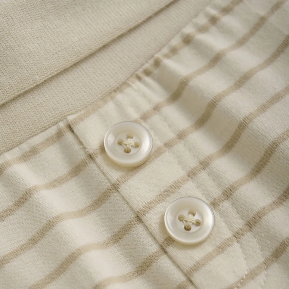 Noppies gestreepte babybroek ecru, foto 4