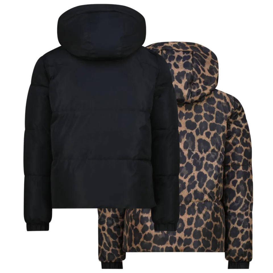 Vingino Tamia reversible winterjas panterprint bruin, foto 7