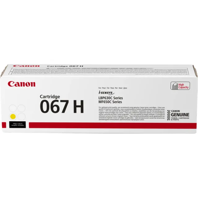 Canon toner cartridge 067 H Y geel, foto 2