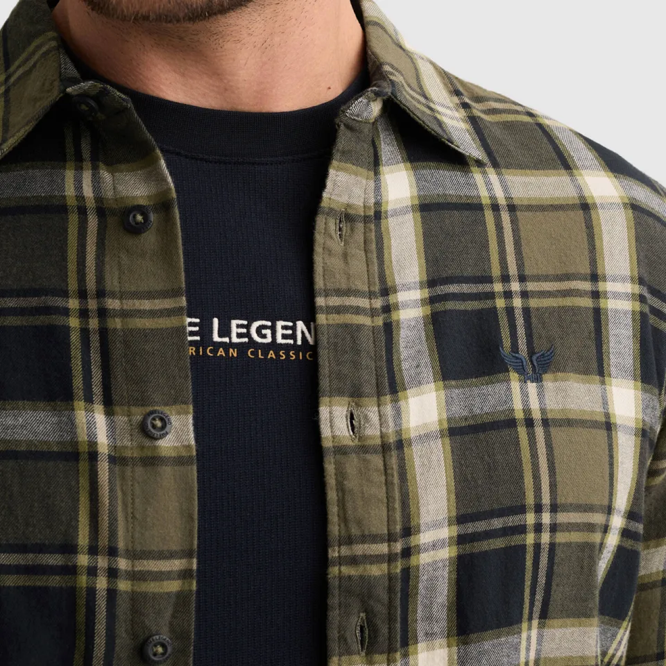 PME Legend flanel regular fit geruit overhemd - kalamata, foto 5