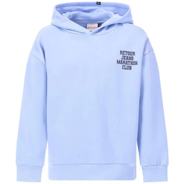 Retour Jeans hoodie met backprint - lichtblauw