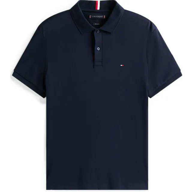 Tommy Hilfiger regular polo donkerblauw