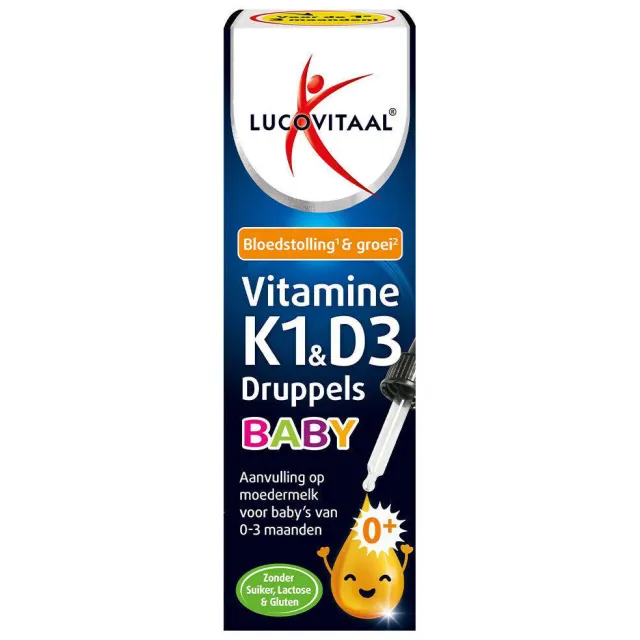 Lucovitaal vitamine K1 & D3 druppels baby