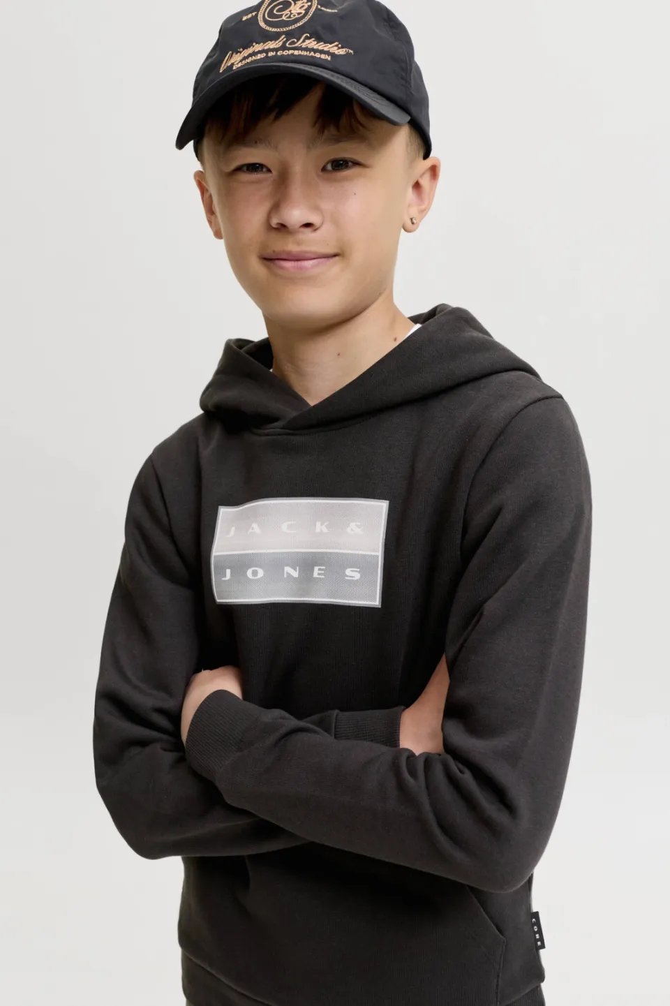 Jack & Jones JUNIOR hoodie - zwart