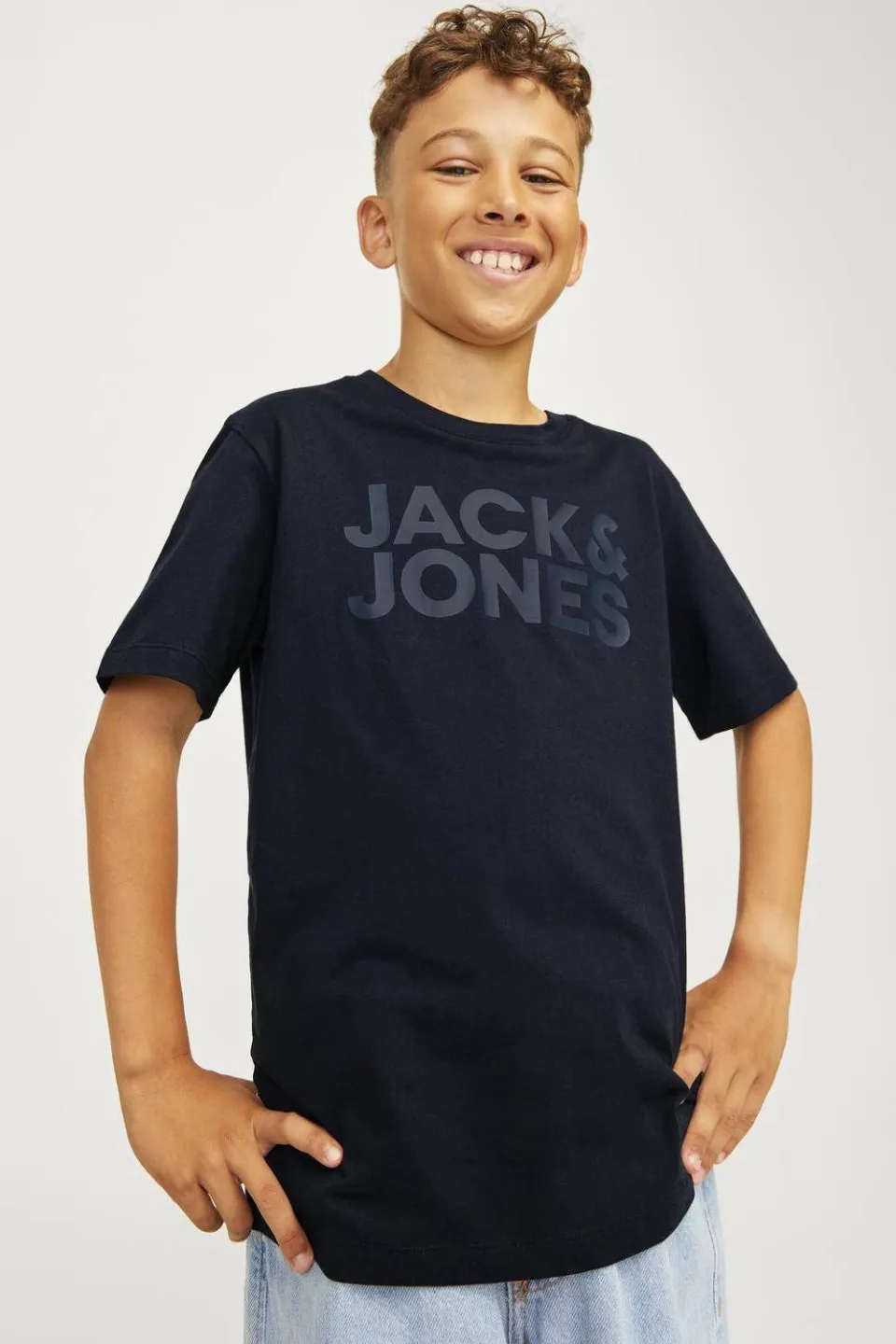 Jack & Jones JJECORP t-shirt marineblauw, foto 4