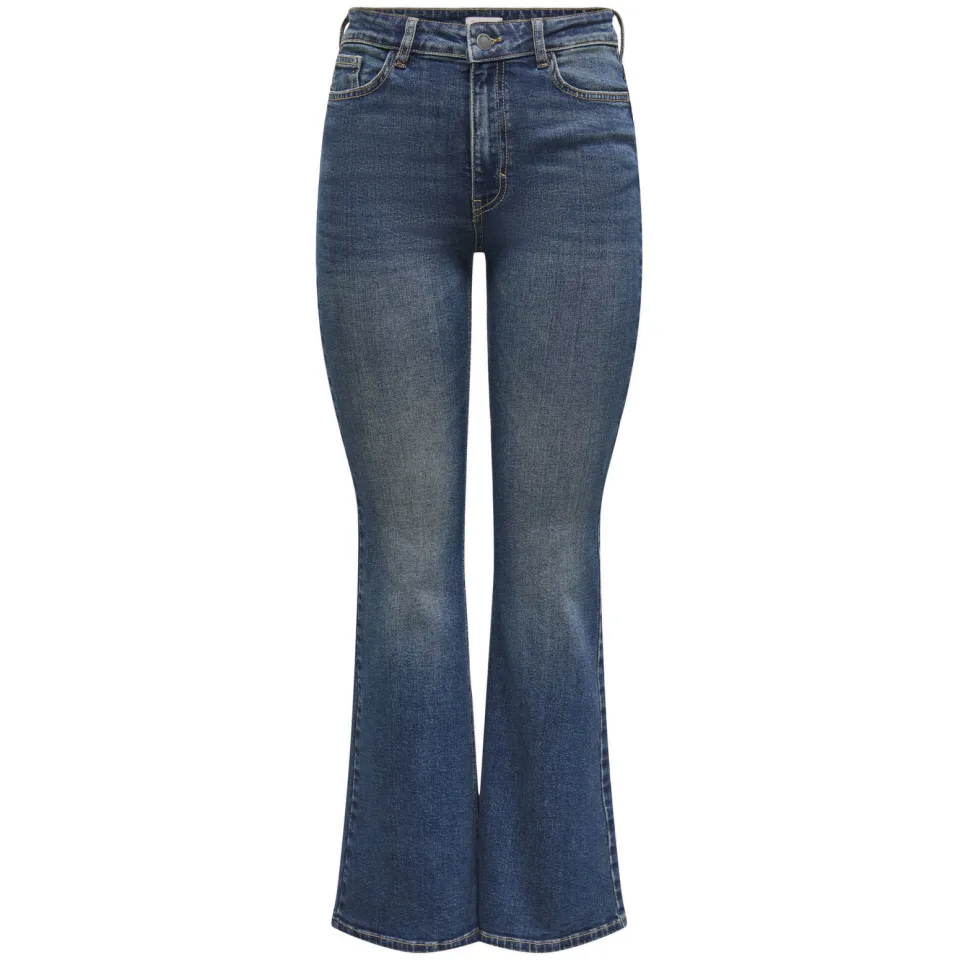 JDY high waist flared jeans dark blue denim, foto 2