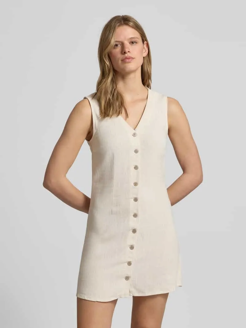 Only getailleerde vrijetijdsjurk beige