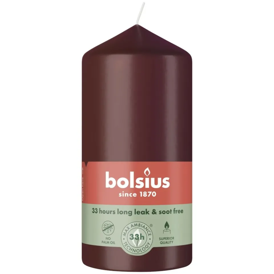 Bolsius Stompkaars 120/58 velvet red