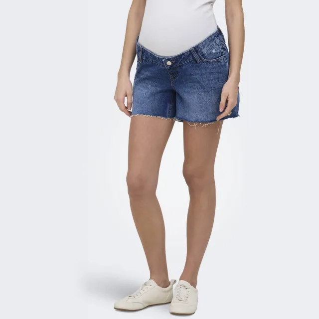 Only regular zwangerschaps short medium blue denim, foto 5