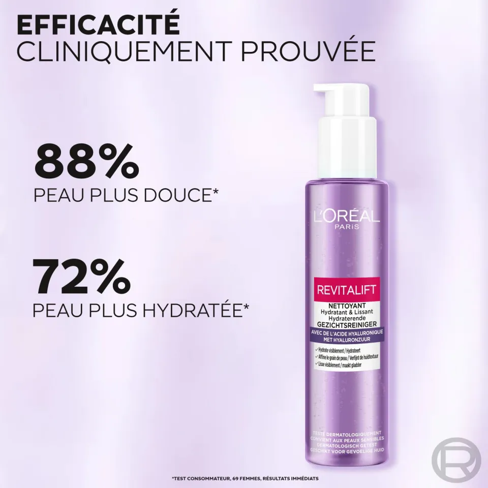 L'oréal Paris Revitalift [+Hyaluronic Acid] Gel Cleanser gezichtsreiniger - 150 ml, foto 5