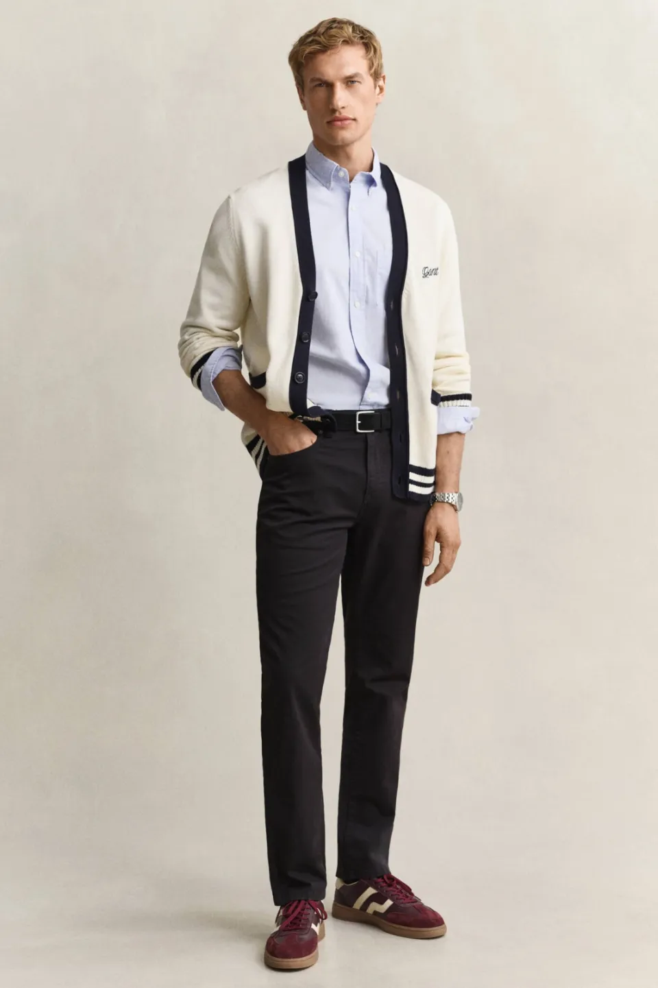 Gant regular fit poplin overhemd lichtblauw, foto 4