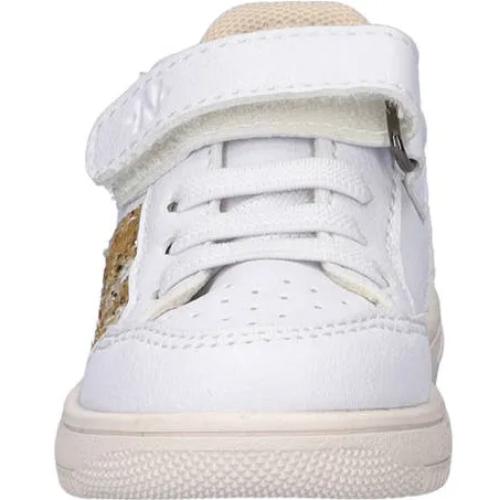 Nelson Kids leren sneakers wit/goud, foto 5