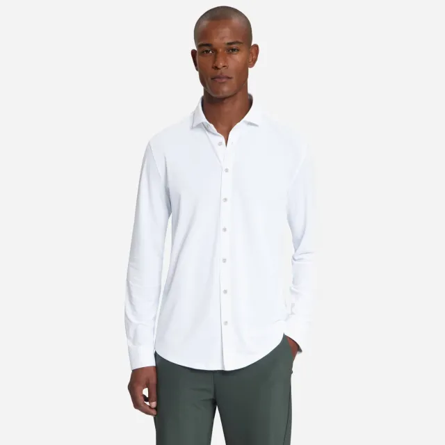 No Excess regular casual overhemd wit