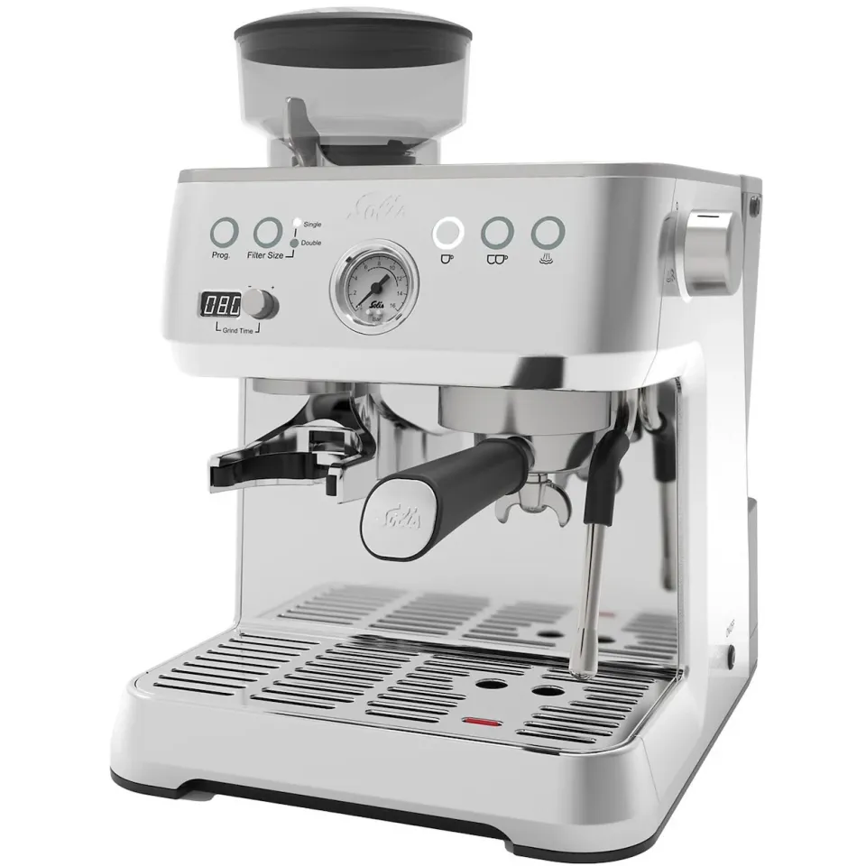 Solis 1019 Grind & Infuse Perfetta espressomachine RVS, foto 2