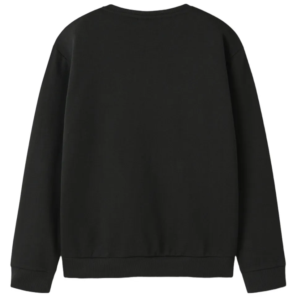 NAME IT KIDS sweater met borduursels - zwart, foto 3