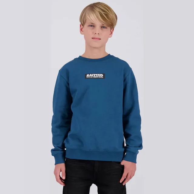 Raizzed sweater met logo - blauw