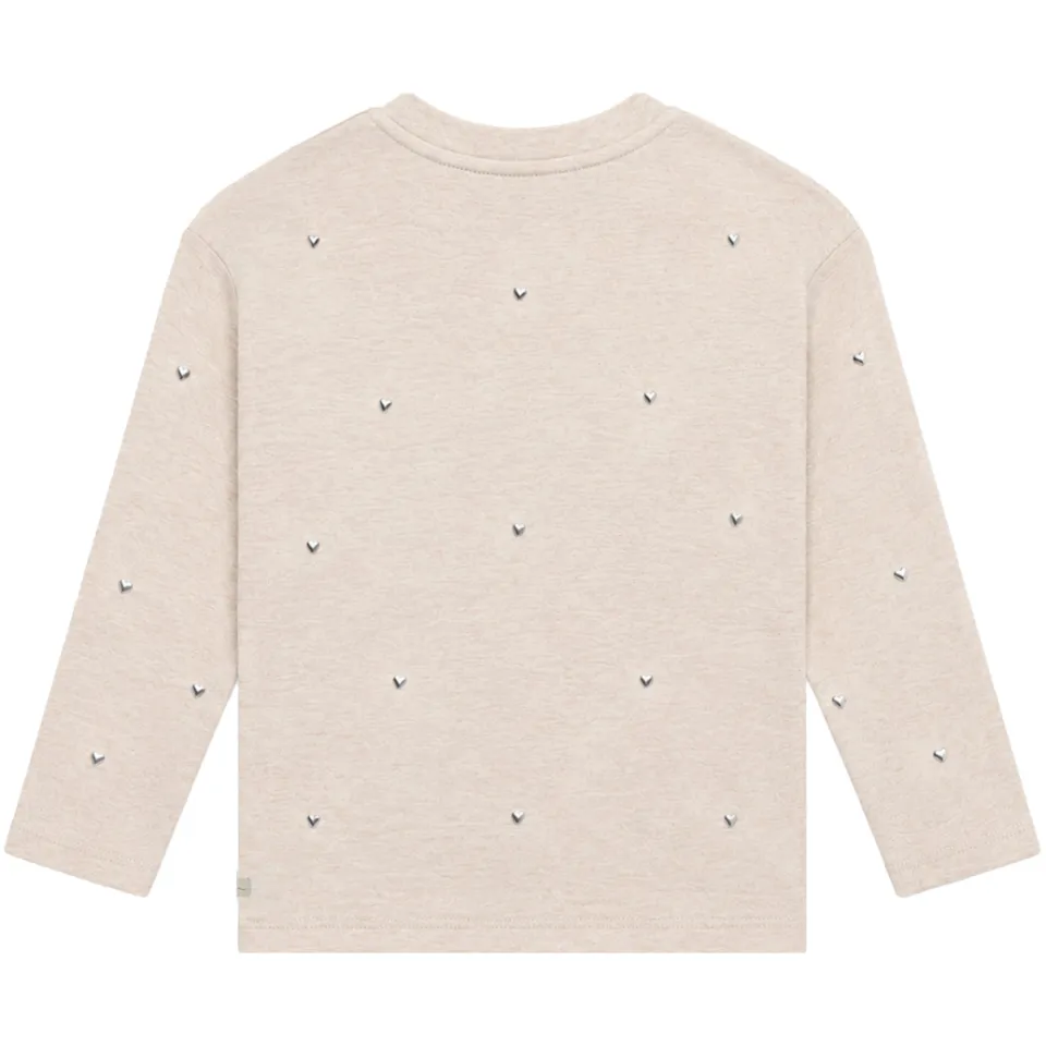 Daily7 rechtvallende longsleeve ecru, foto 2