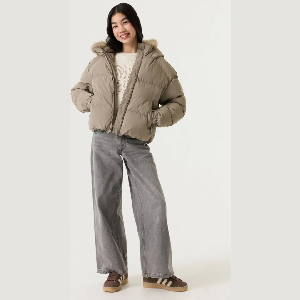 Garcia gewatteerde winterjas beige, foto 6
