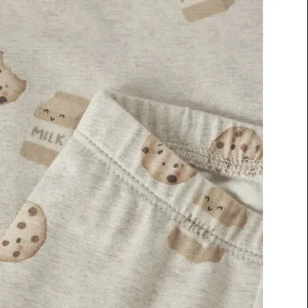 NAME IT BABY katoenen regular fit babybroek ecru, foto 2
