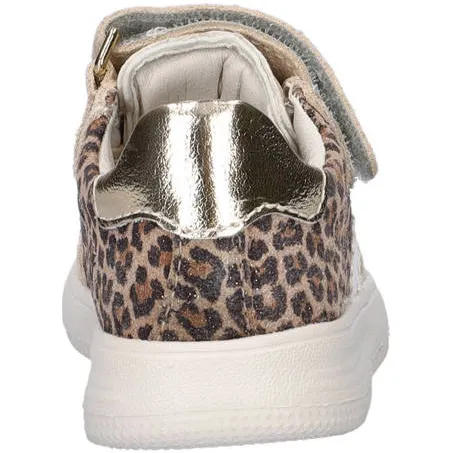 Nelson Kids suede sneakers beige panterprint, foto 4