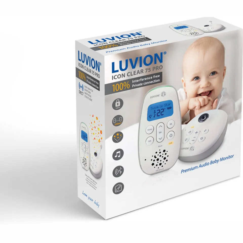 Luvion Icon Clear 75 DECT audio babyfoon, foto 6