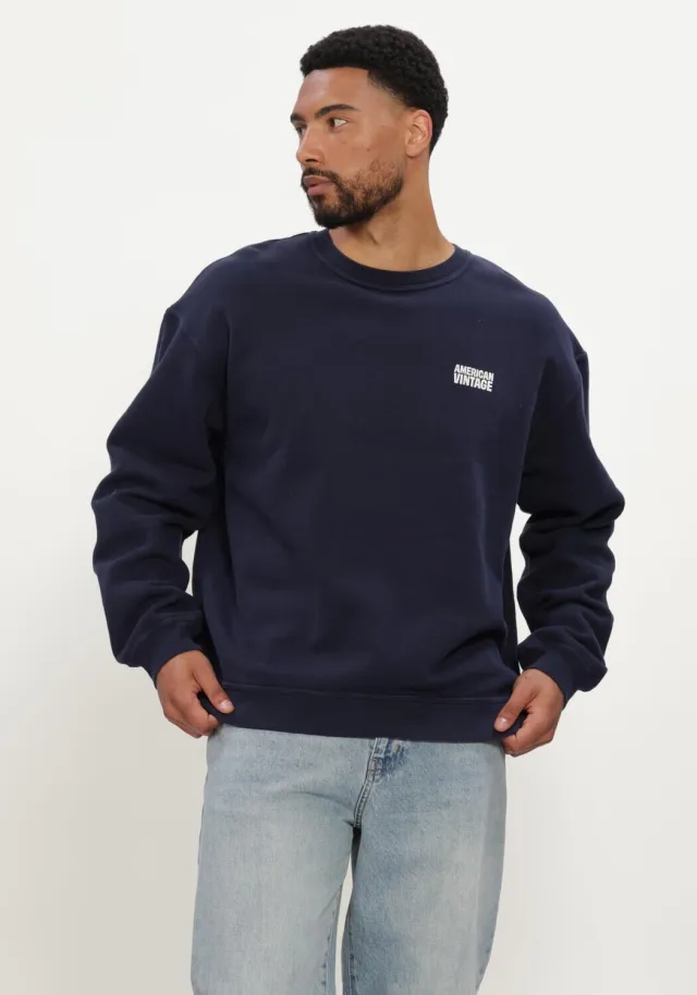 American vintage Heren Truien & Vesten Plizzy Crew - Donkerblauw